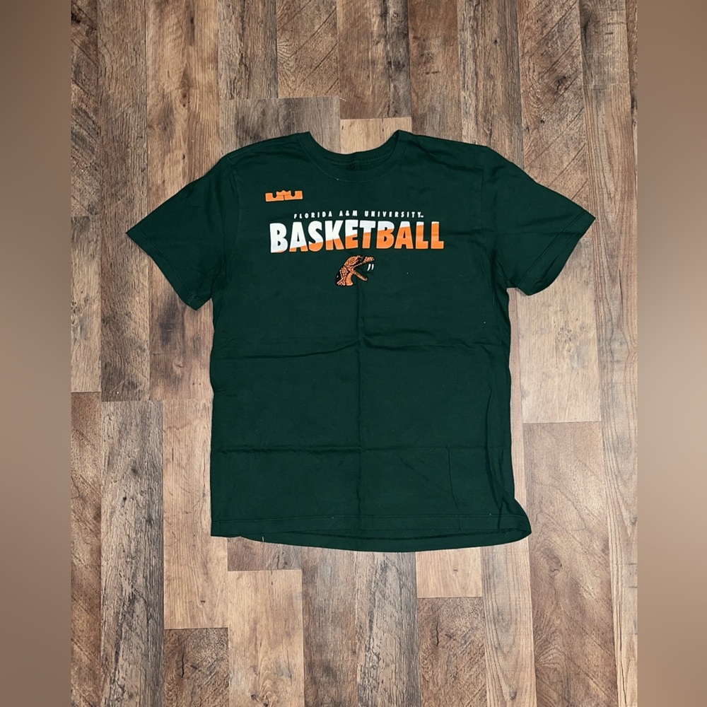 Nike Florida A&M University Basketball T Shirt (Size Medium)